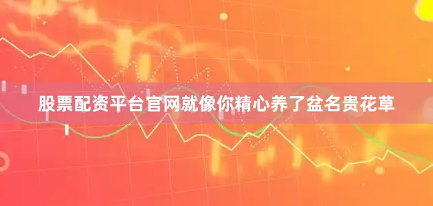 股票配资平台官网就像你精心养了盆名贵花草