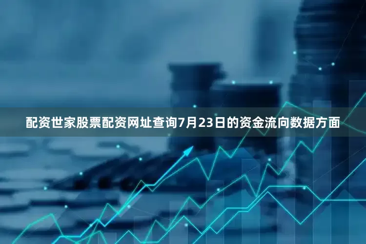 配资世家股票配资网址查询7月23日的资金流向数据方面